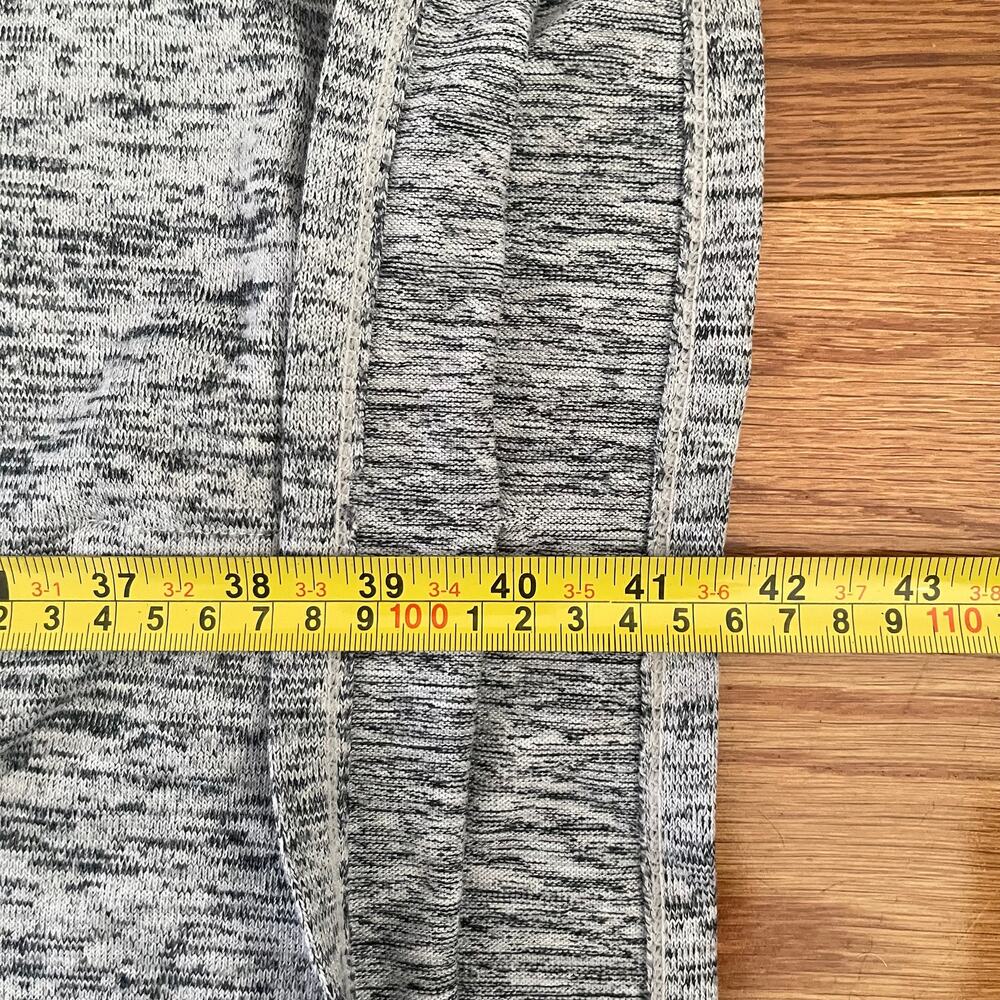 Athleta Techie Sweat Blissful Poncho Hoodie Womens Medium Heather Gray Pullover - Picture 9 of 9